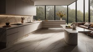 صفحه کابینت کورین اصفهان با سطحی صاف، بدون درز و بهداشتی، مناسب برای آشپزخانههای مدرن و لوکس.